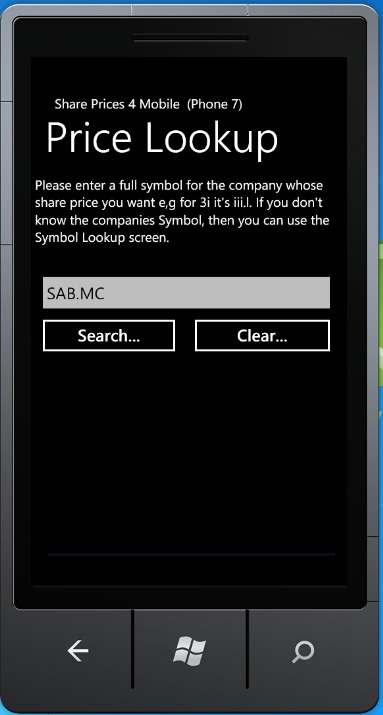 Share Prices 4 Mobile (Phone7) - search by Company Part 3