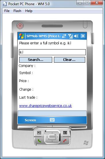 Share Prices 4 Mobile (WM5) - Price Lookup Pt1